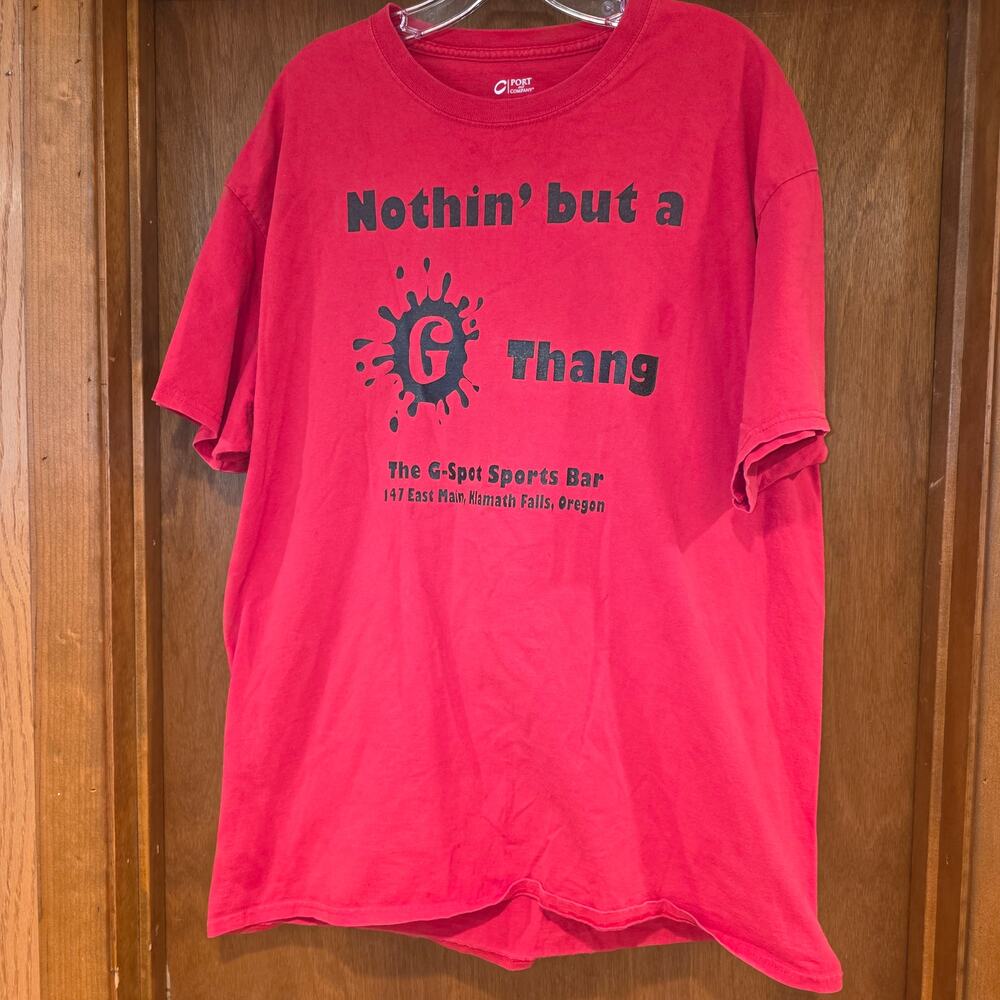 vintage Nothing but a G Thang "G" spot sports bar tshirt  sz‎ XL